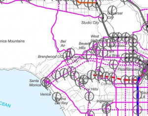 Metro Station Bike Hubs map