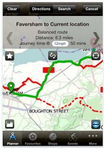 Bike Hub Cycle Journey Planner mobile app screenshot
