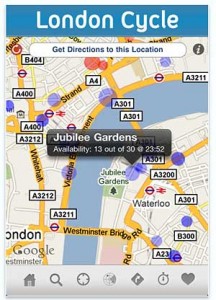 London Cycle Maps and Routes iPhone app screenshot