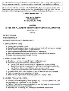 Stakeholders' Agenda 8/29 Ad-Hoc Committee