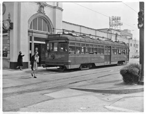 Pacific Electric station at Beverly Hills circa 1925