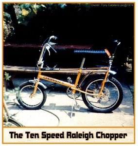 Anthony Catalano's Raleigh Chopper circa 1974