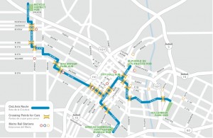 CicLAVia route map