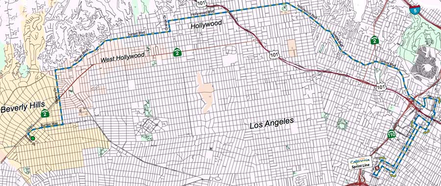 Amgen Tour 2012 map