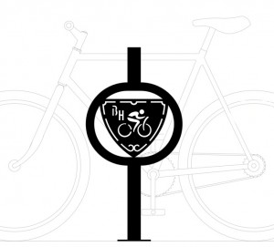 Beverly Hills bicycle rack design as adopted