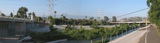 Los Angeles River bike path