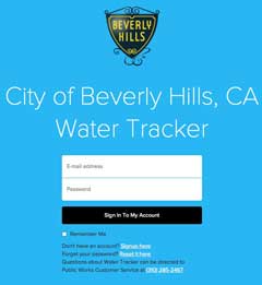 Beverly Hills Water Tracker