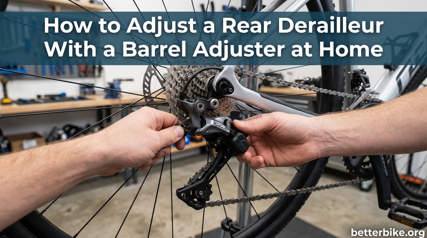 How to Adjust a Rear Derailleur With a Barrel Adjuster at Home
