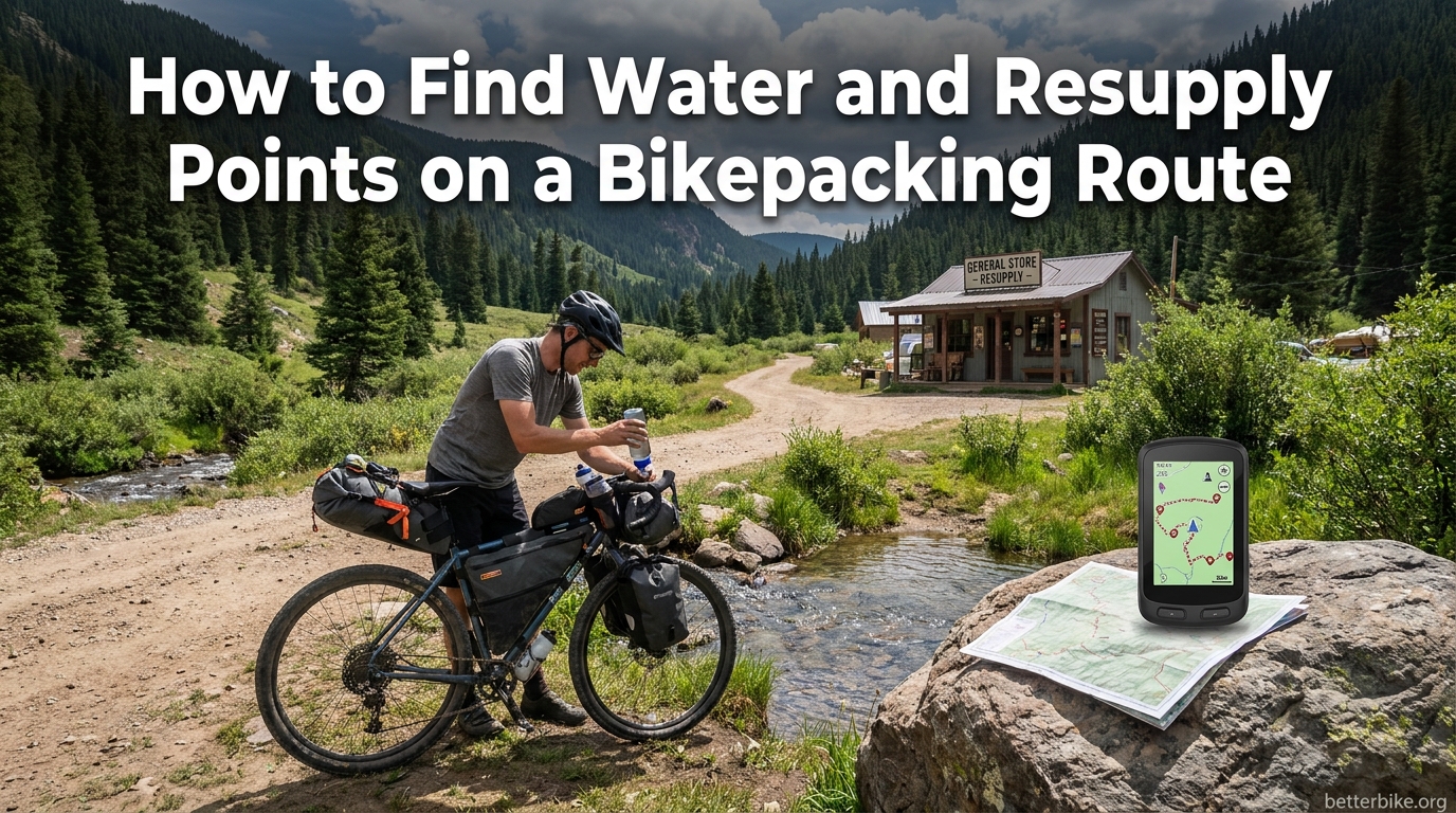 How to Find Water and Resupply Points on a Bikepacking Route