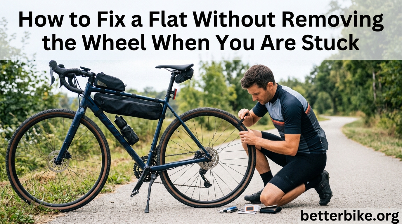 How to Fix a Flat Without Removing the Wheel When You Are Stuck