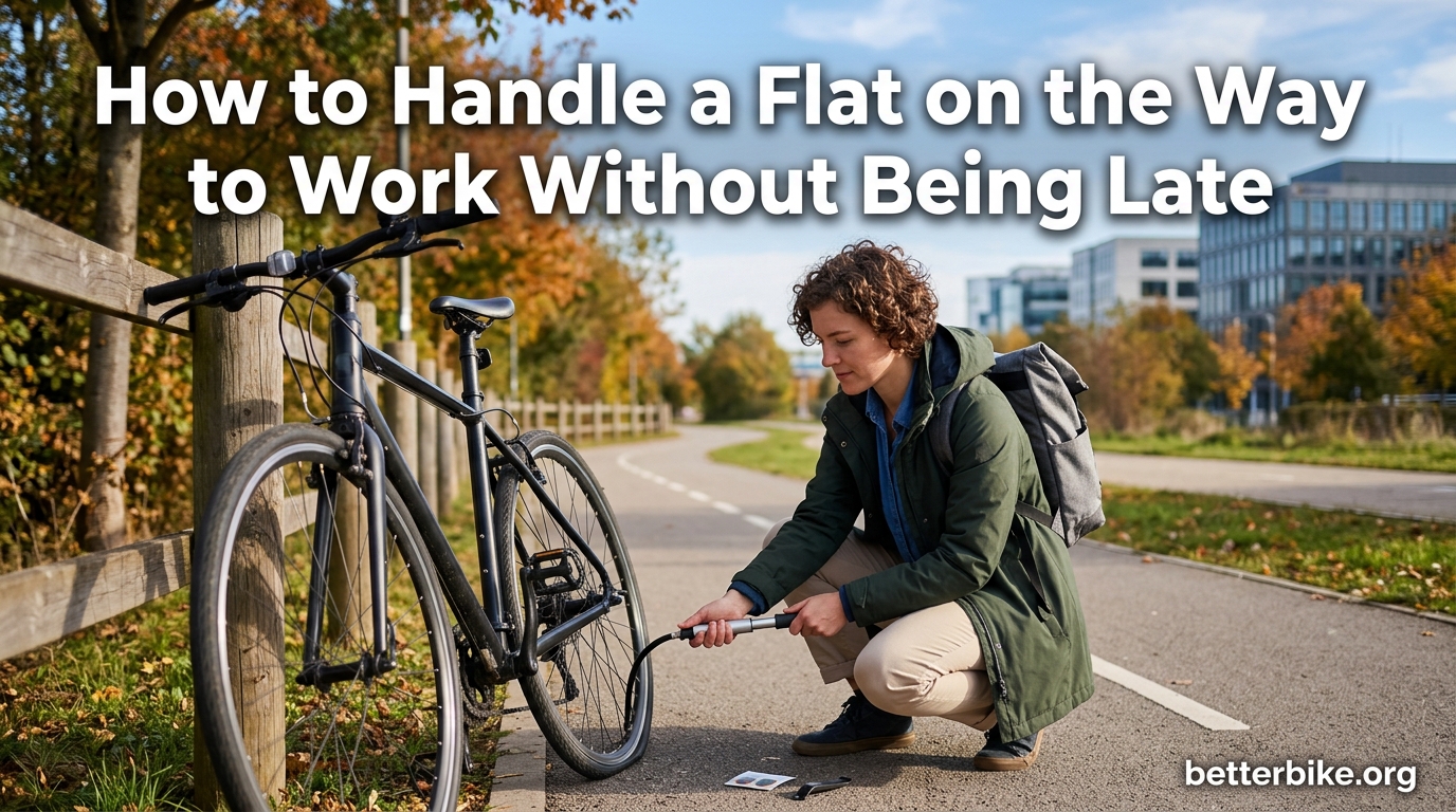 How to Handle a Flat on the Way to Work Without Being Late