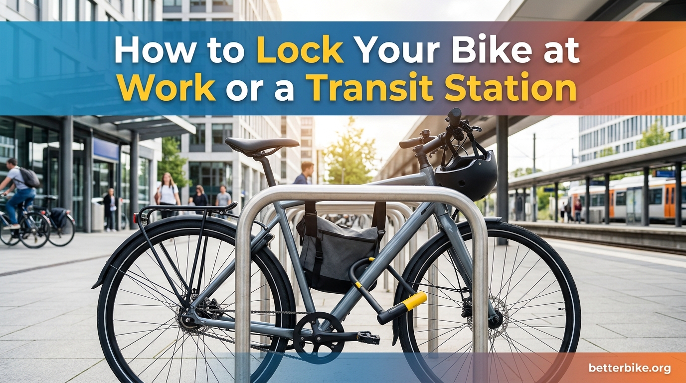 How to Lock Your Bike at Work or a Transit Station
