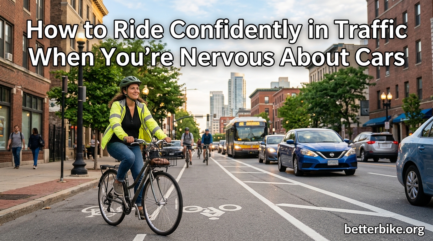How to Ride Confidently in Traffic When You're Nervous About Cars