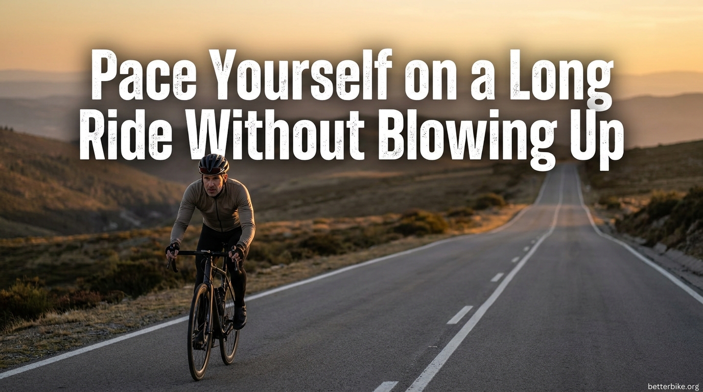 Pace Yourself on a Long Ride Without Blowing Up