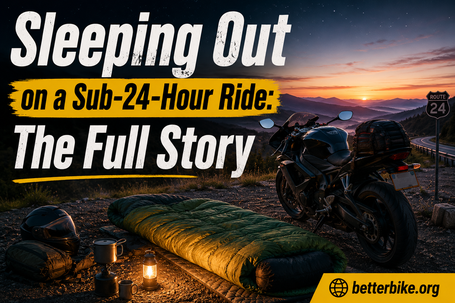 Sleeping Out on a Sub-24-Hour Ride The Full Story