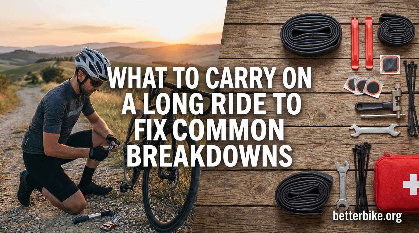 What to Carry on a Long Ride to Fix Common Breakdowns