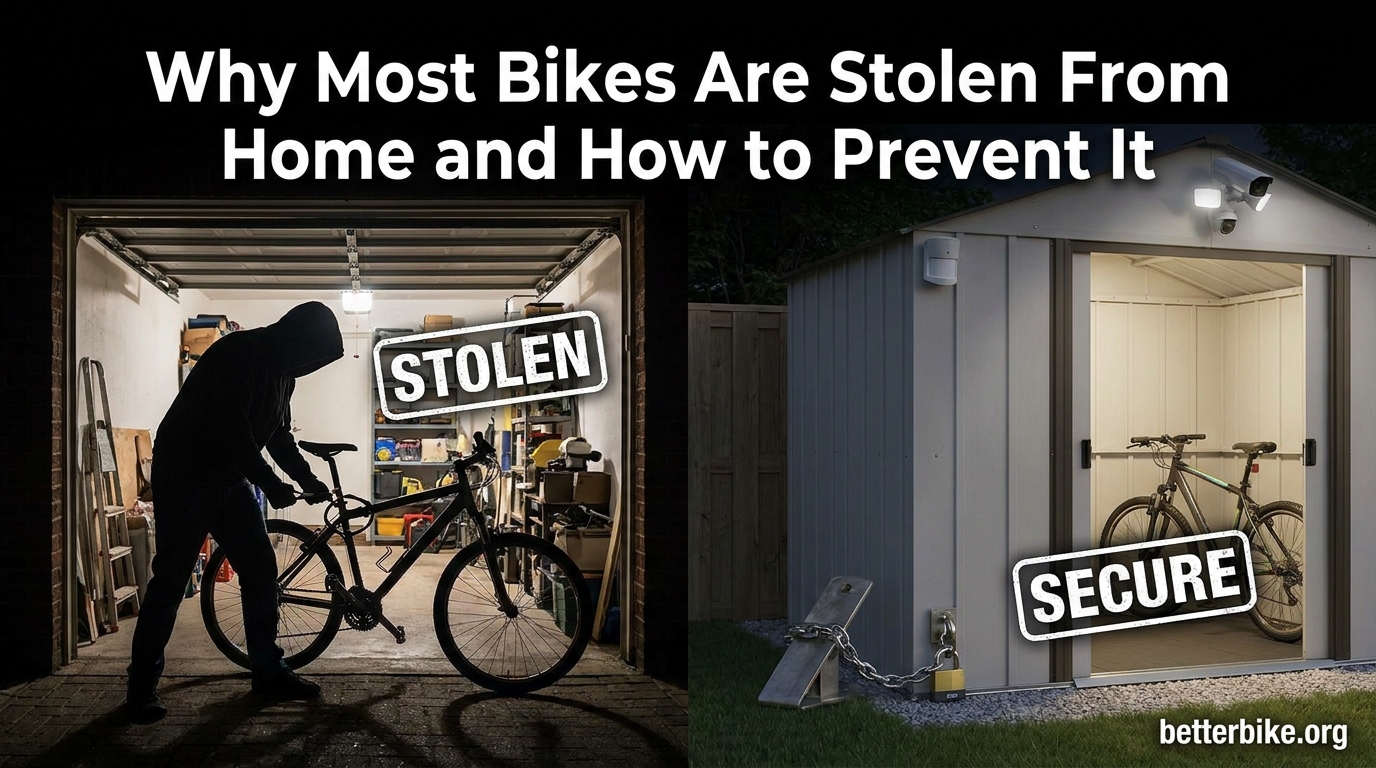 Why Most Bikes Are Stolen From Home and How to Prevent It