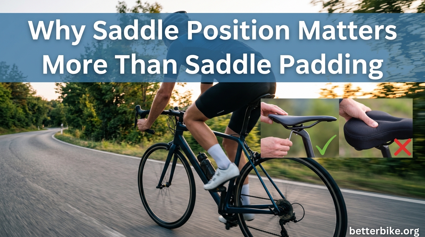 Why Saddle Position Matters More Than Saddle Padding