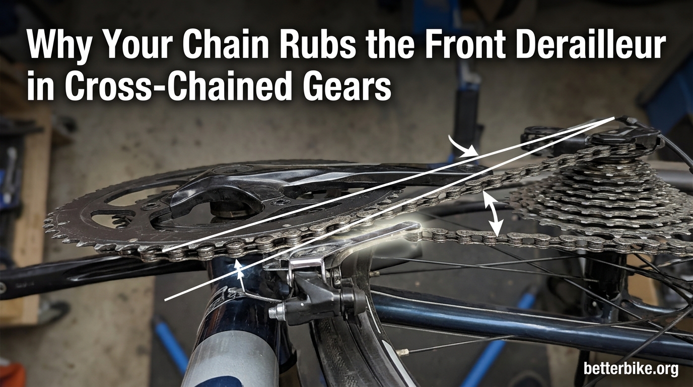 Why Your Chain Rubs the Front Derailleur in Cross-Chained Gears