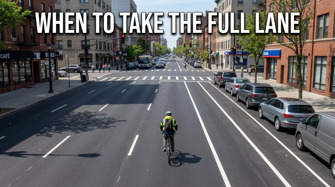 When to take the full lane instead of hugging the curb