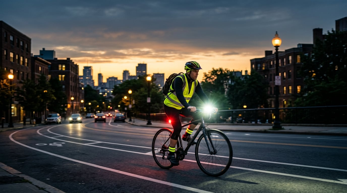 How to stay visible to drivers on an early morning commute