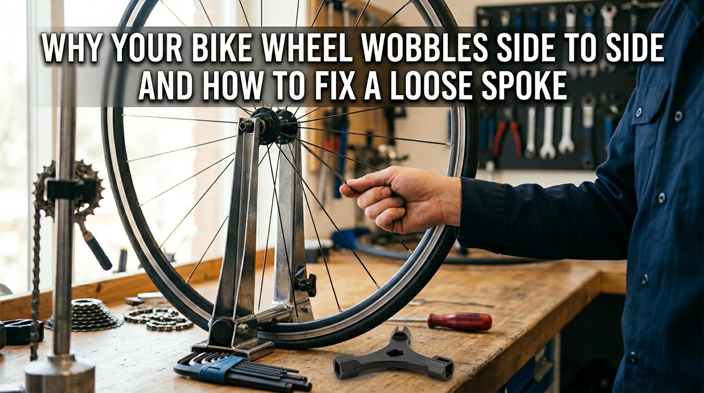 Why your bike wheel wobbles side to side and how to fix a loose spoke