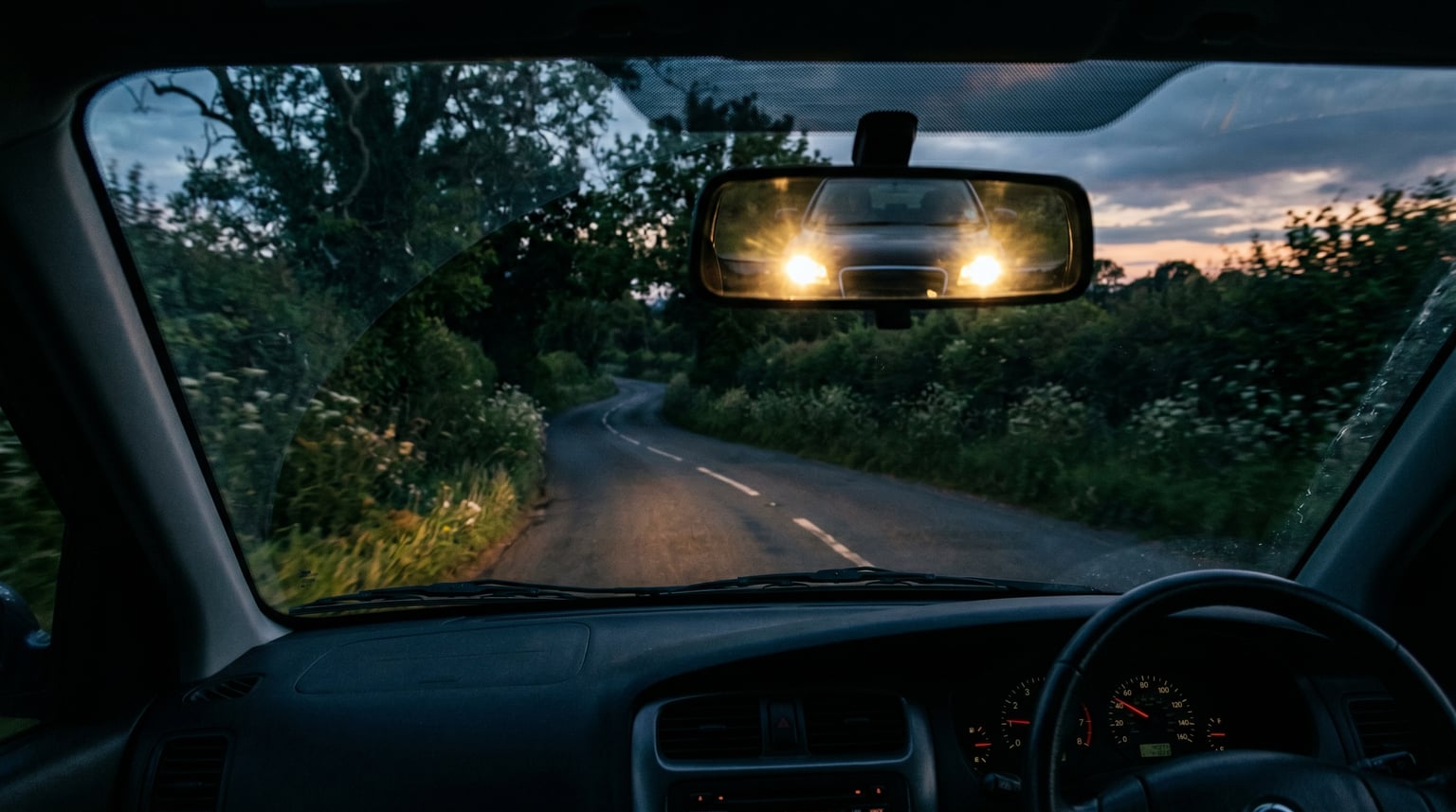 What to do when a driver is tailgating you on a narrow road