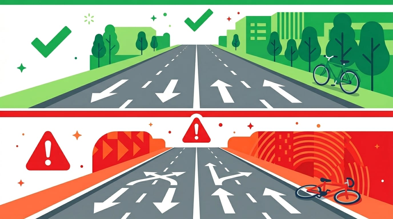 Why riding against traffic is more dangerous than it feels