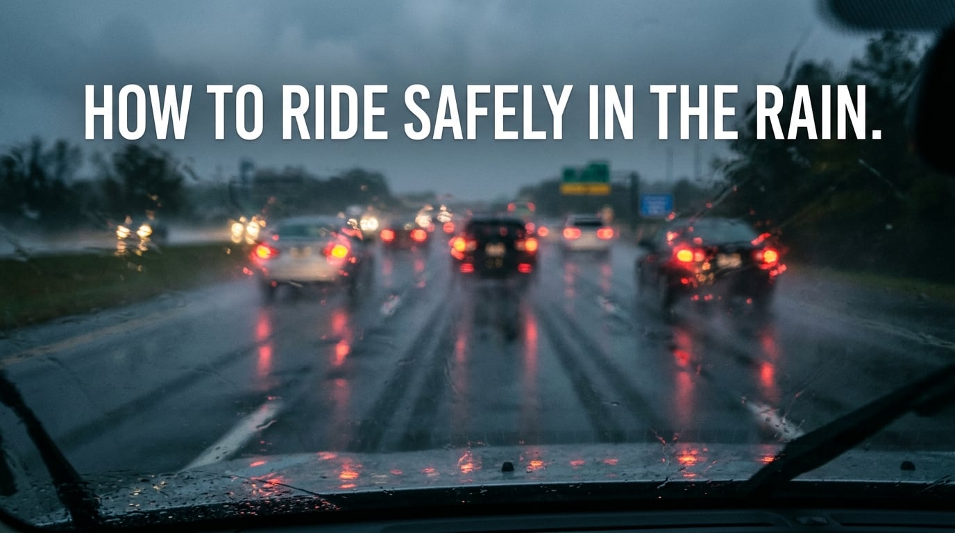 How to ride safely in the rain when roads are slick