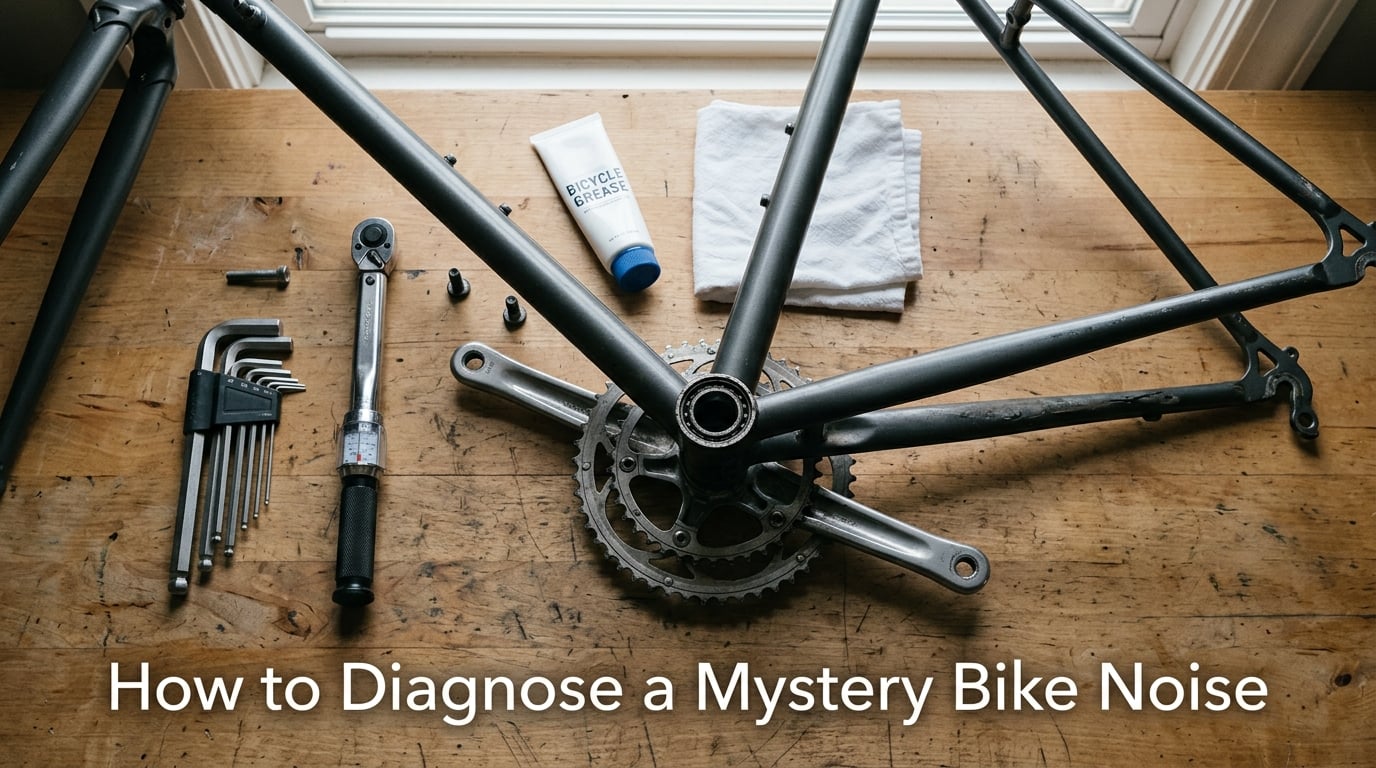 How to diagnose a mystery bike noise by where and when it happens