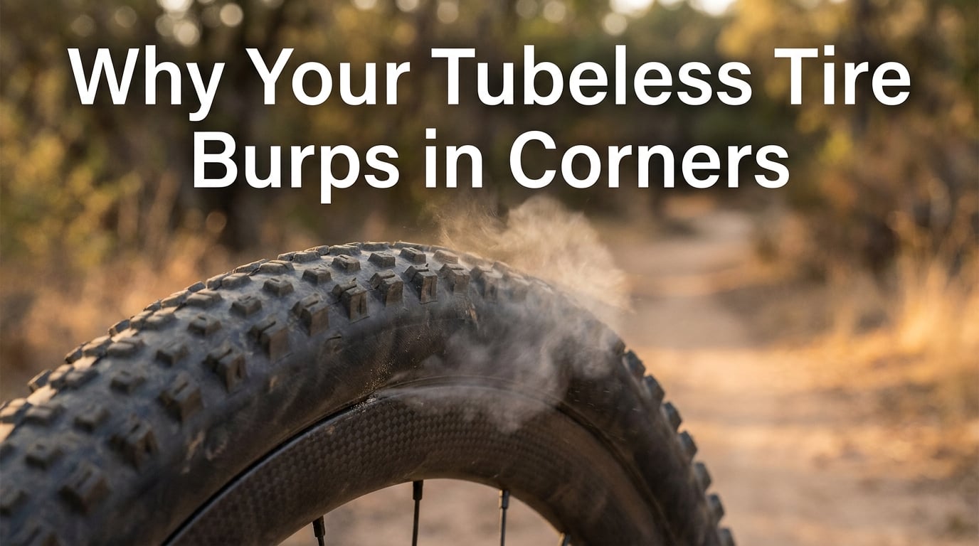 Tubeless tire burped air in a corner: why it happens and how to prevent it