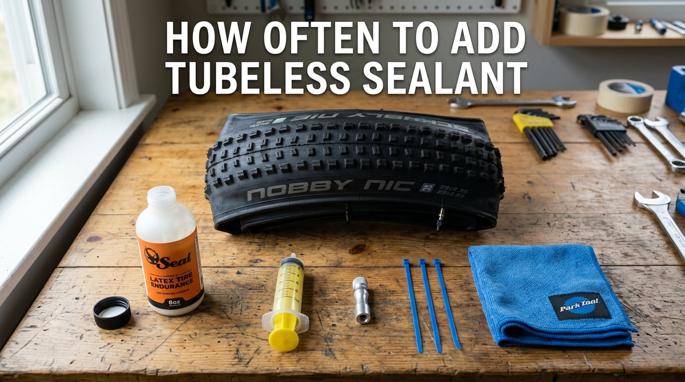 How often to add tubeless sealant and how to know it has dried up