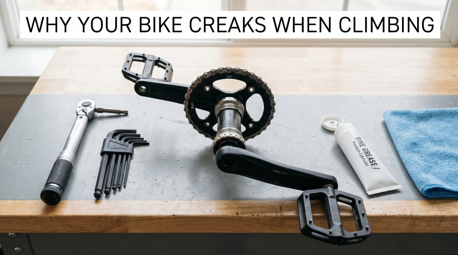 My bike creaks only when I stand up to climb: what's causing it