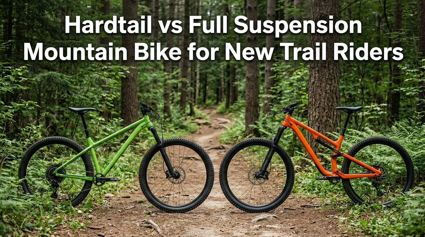 Hardtail vs full suspension mountain bike for new trail riders