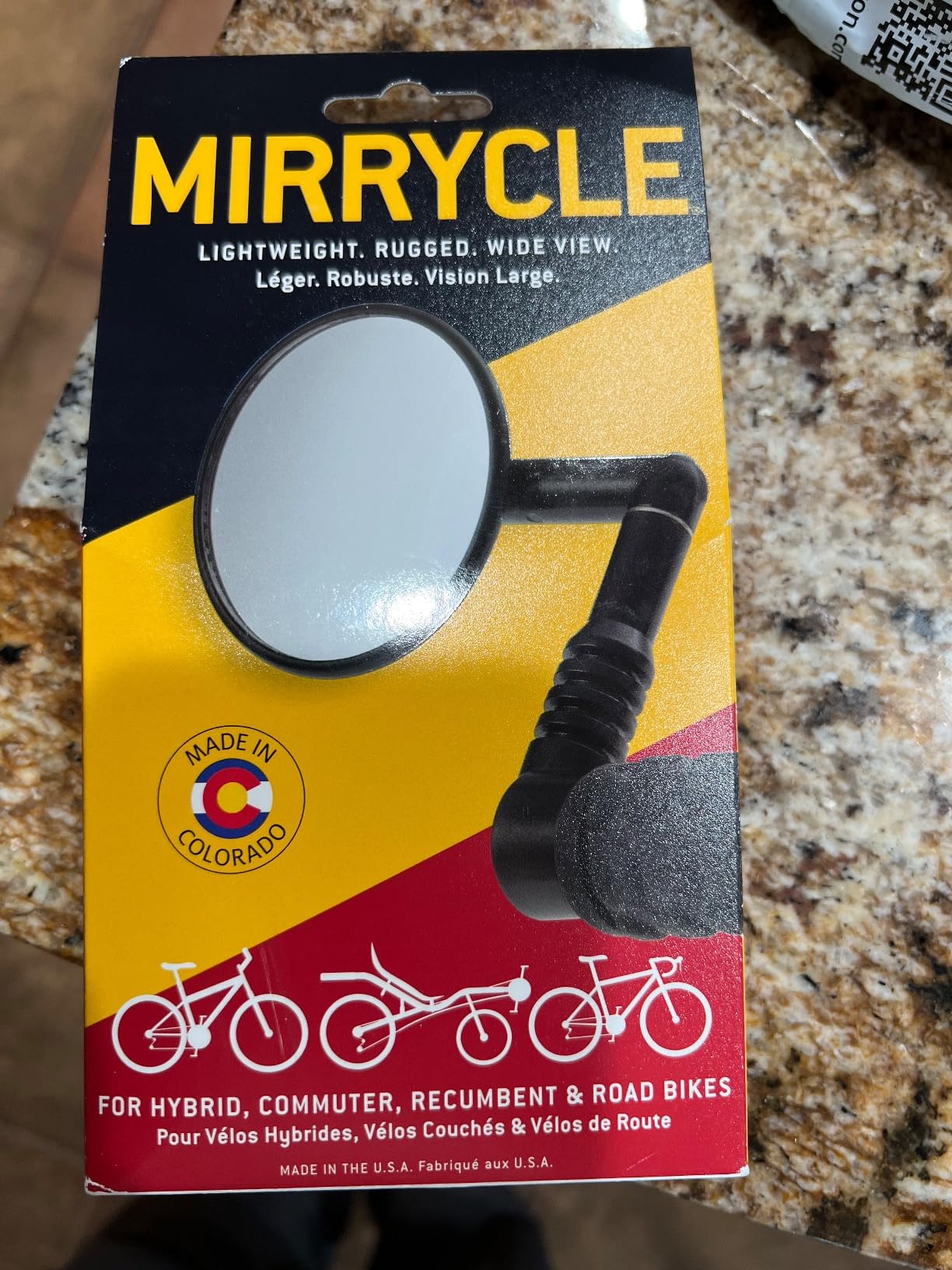Mirrycle Mountain Mirror, Black | Bike Mirrors for Handlebar customer photo 2