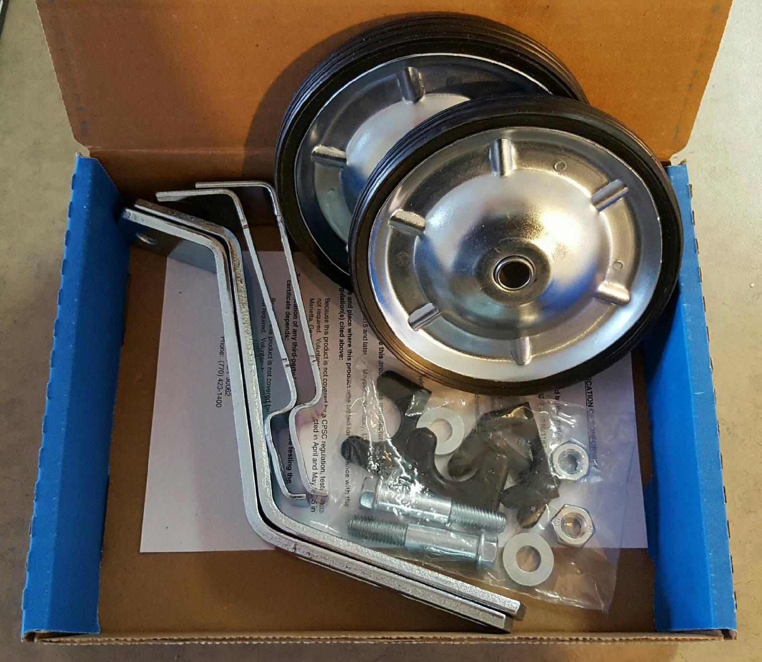 Wald W10252 Bicycle Training Wheels (16 to 20-Inch Wheels, .75 and 1-Inch Frame Tubes) customer photo 2
