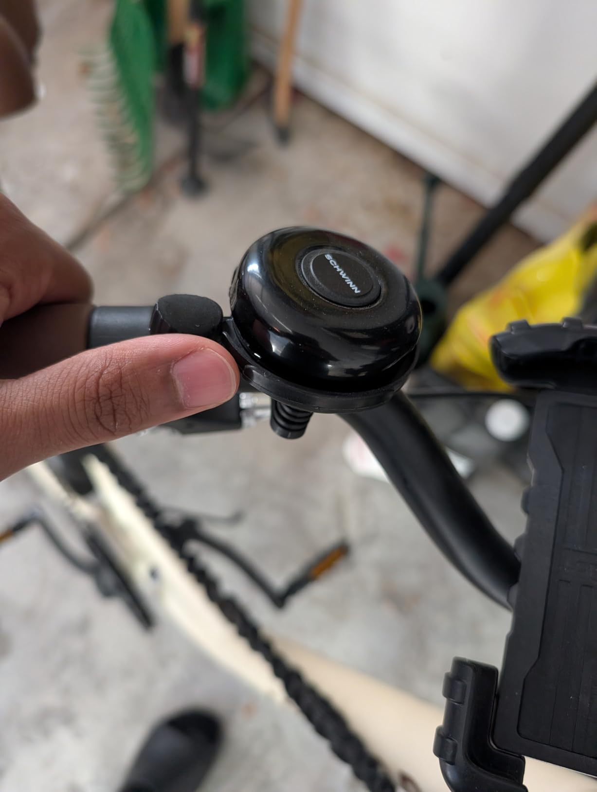 Schwinn Classic Black Bike Bell, Bicycle Accessories, Kids and Adult Bikes, Easy Installation, Loud Ringing Sound customer photo 1