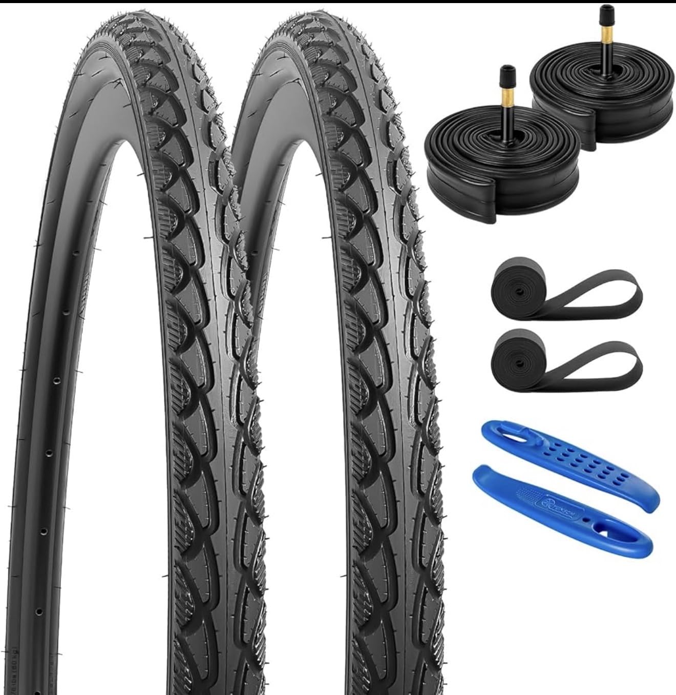 Schwinn Replacement Bike Tire, 700c x 38 Hybrid Bike Tire, Combination Tread, Puncture Guard, Fits Internal Rim Widths 17mm to 23mm, PSI Range 50 to 75 customer photo 1