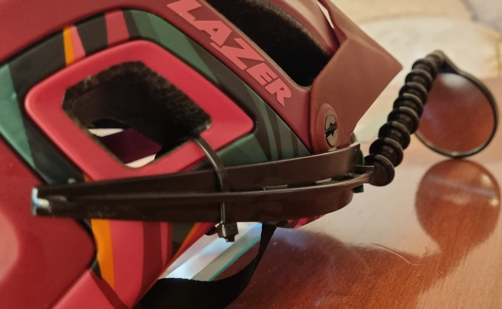 Safe Zone Bicycle Helmet Mirror by EVT customer photo 2