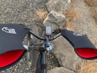 Bar Mitts Cold Weather Mountain/Commuter Bike Neoprene Handlebar Mittens, Two Bar End Openings, Large, Black customer photo 1