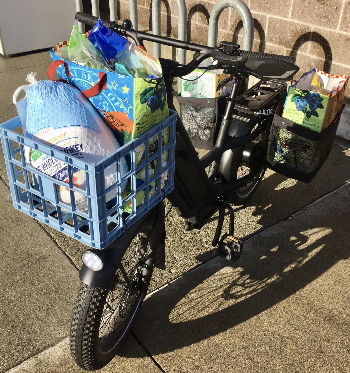 Bushwhacker Omaha Bicycle Grocery Panniers - Foldable Bike Rack Bags & Basket for Groceries - Pair of Rear Bags customer photo 1