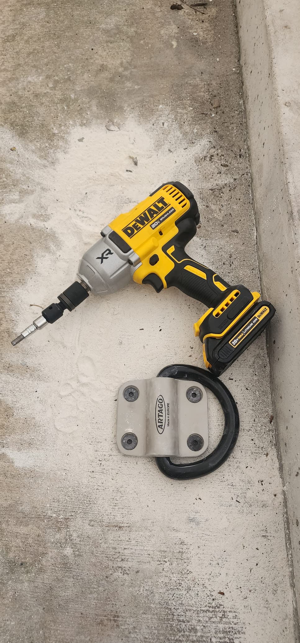 ARTAGO 61 High-End Security Anchor, Awarded Best Buy & Sold Secure Gold, Special Armored Deepest Bolts, Double Bridge 6+6, Maximum Strength Tested, Motorcycle Anti Theft Ground Floor Wall Anchoring customer photo 1