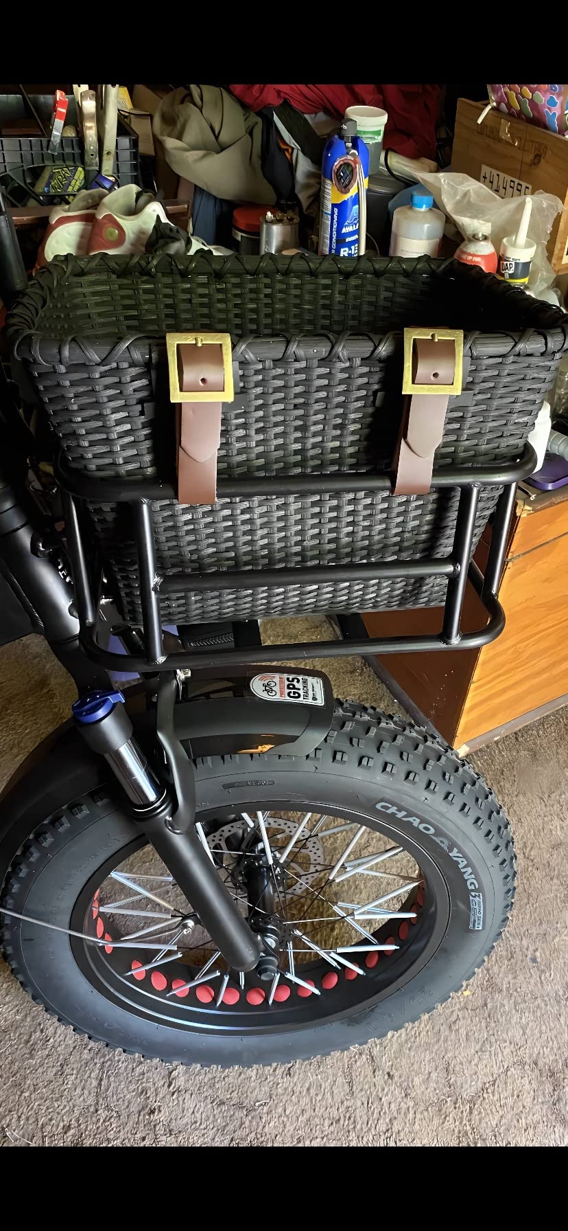 Retrospec Bicycles Cane Woven Rectangular Toto Basket with Authentic Leather Straps and Brass Buckles customer photo 1
