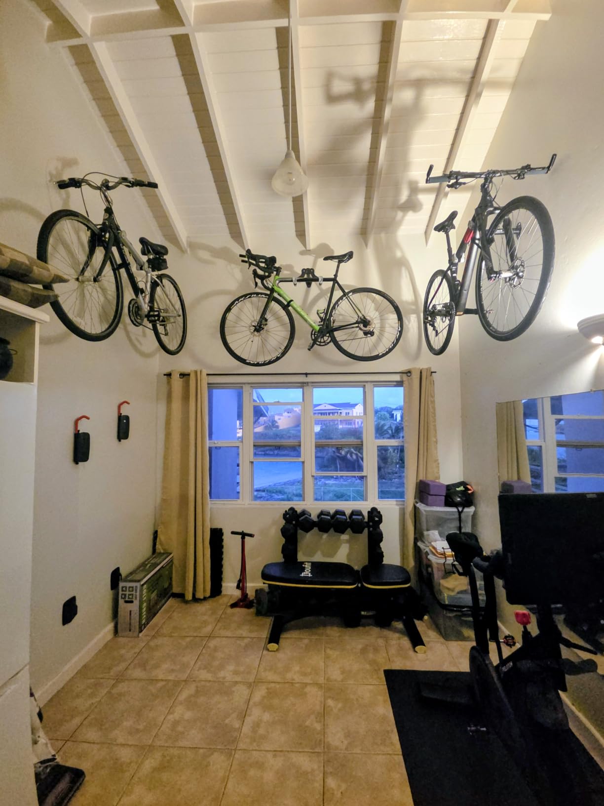 Ibera Bike Wall Mount - Adjustable Frame Holder & Soft Rubber Cradles - Garage Bike Rack for Road, MTB, Kids, Hybrid Bikes - Easy Installation & Space-Saving Design customer photo 1