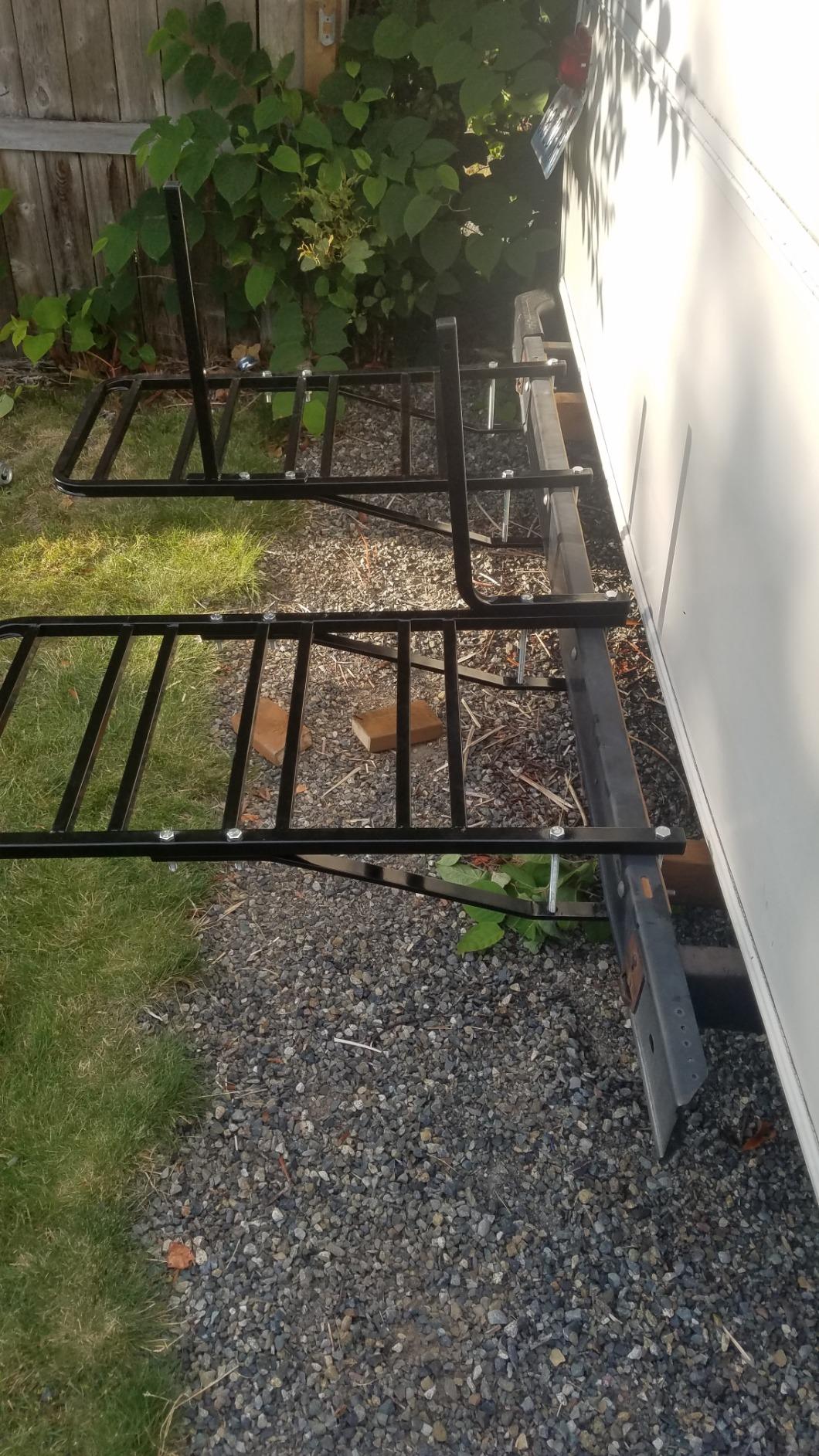 RV or Camper Trailer Bumper Bike Rack for 1 to 4 Bicycles, Elevate Outdoor customer photo 1