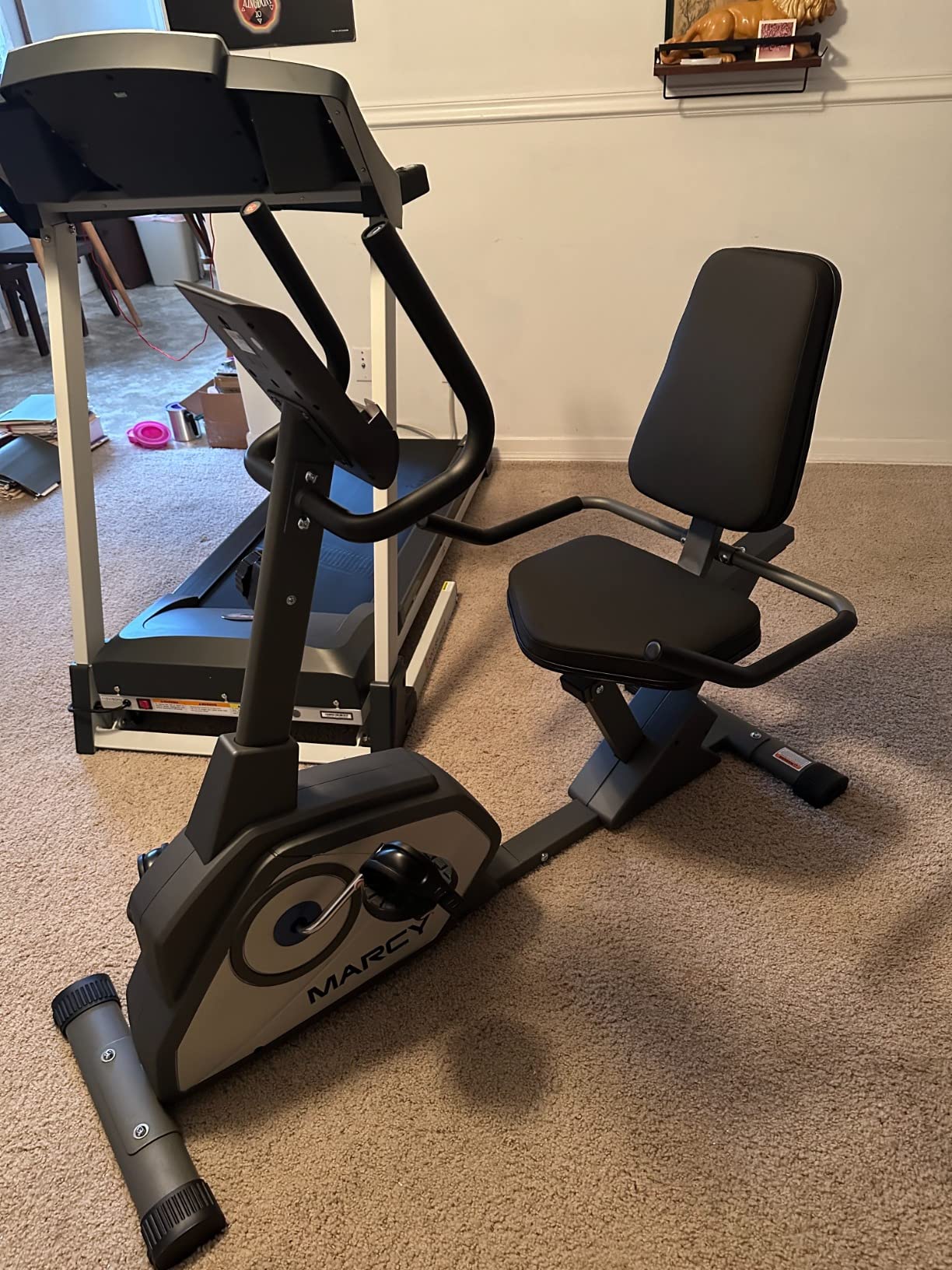 Marcy Magnetic Recumbent Exercise Bike with 8 Resistance Levels customer photo 2