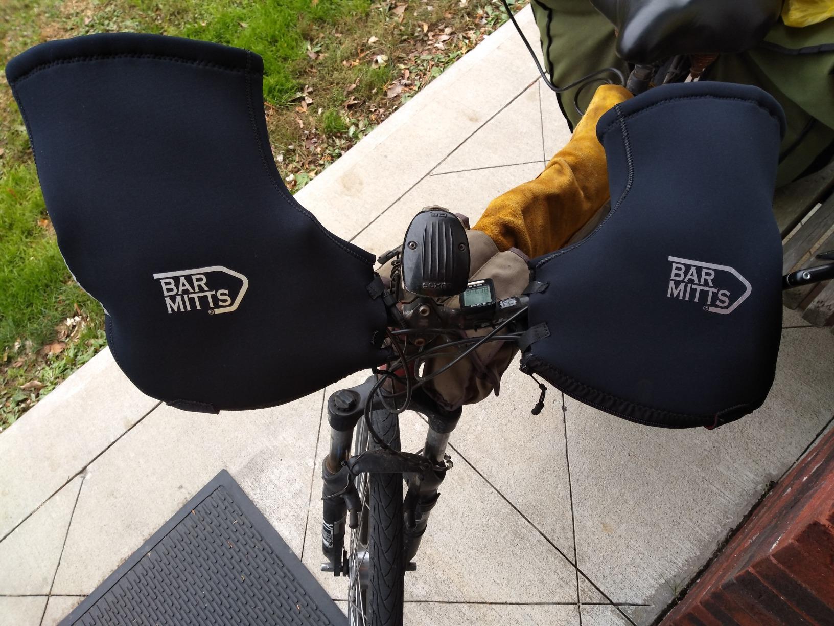 Bar Mitts EXTREME Cold Weather Mountain/Commuter Bike Neoprene Handlebar Mittens/Pogies, No Bar End Openings customer photo 2