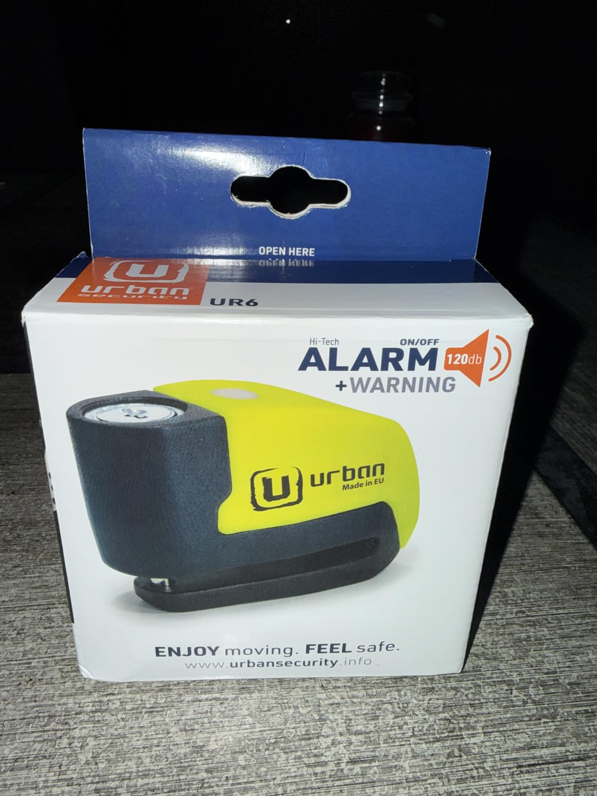 URBAN UR6 Hi-Tech Motorcycle Disc Lock with Smart Alarm | 120dB, LED, Warning, A+ Sensitivity, Truly Waterproof, Long-Life CR2 Battery customer photo 1