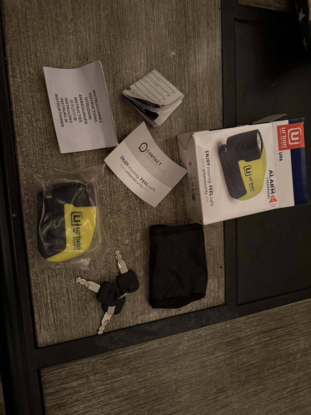 URBAN UR6 Hi-Tech Motorcycle Disc Lock with Smart Alarm | 120dB, LED, Warning, A+ Sensitivity, Truly Waterproof, Long-Life CR2 Battery customer photo 2