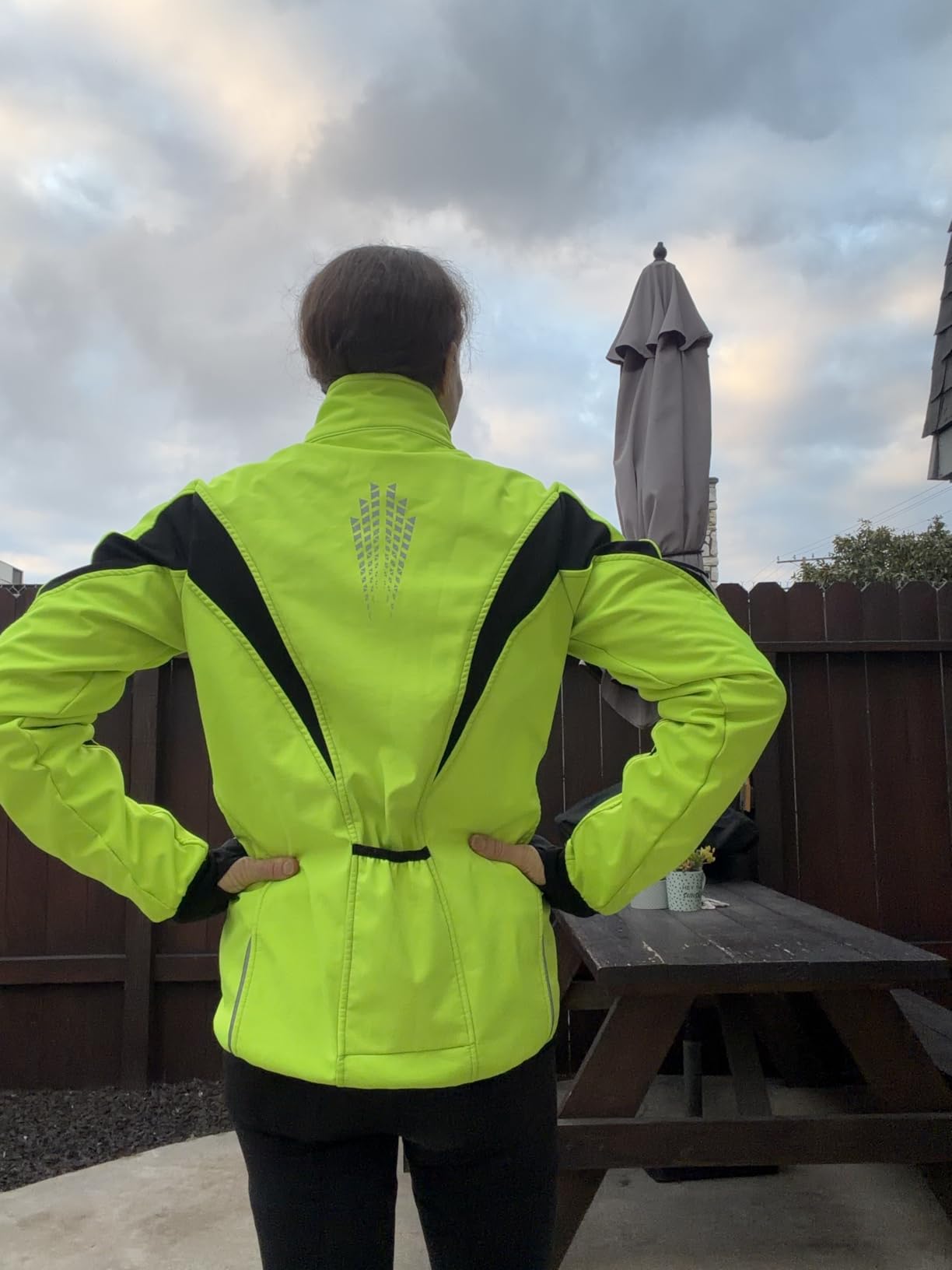 ARSUXEO Winter Warm UP Thermal Softshell Cycling Jacket Windproof Waterproof 15-k customer photo 2